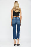 MICA HIGH RISE CROP FLARE WITH UNEVEN HEM
