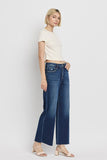 LOVERVET BY VERVET TUMMY CONTROL SUPER HIGH RISE WIDE LEG JEANS