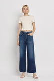 LOVERVET BY VERVET TUMMY CONTROL SUPER HIGH RISE WIDE LEG JEANS