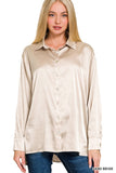 SATIN BUTTON DOWN SHIRTS