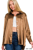 SATIN BUTTON DOWN SHIRTS