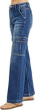 Risen High Rise Wide Cargo Jeans (Plus Size)