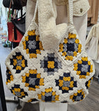 DT Creations Handmade Crochet Boho Tote Bag