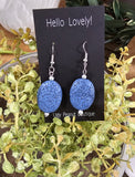 Oval Stone Dangle Earring
