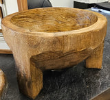 HANDMADE CARVED WOOD BOWL