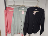 Zenana Coral Button Down Cardigan