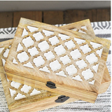 Wood Carved Boxes