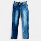 Risen Crossover Waist Jeans