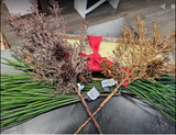 Metallic Cluster Cedar Spray 32"