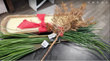 Metallic Cluster Cedar Spray 32"
