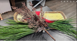 Metallic Cluster Cedar Spray 32"