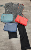 Clutch Style Handbag With Shoulder Strap