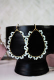 Rita Blue Beaded Teardrops
