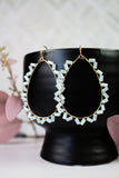 Rita Blue Beaded Teardrops