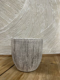 Ribbed Pottery Planters