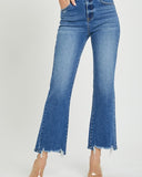 Risen High Rise Relaxed Straight Jeans Dark