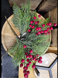 Cedar and Berry Pick 14.5" Green /Red (XM23)