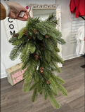 Mixed Pine and Cone Swag 25" Green (XM23)