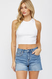 MICA HIGH RISE CUT OFF SHORTS