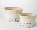 White And Gray Basket