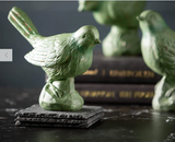 Green Bird Figurine