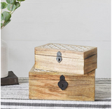 Wood Carved Boxes
