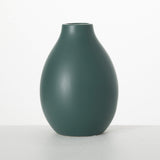 MATTE TEAL TEARDROP VASE