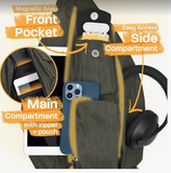 Nupouch Rucksak Sling Backpack and Pickle Ball Bag