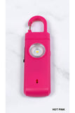 RECHARGEABLE PERSONAL SAFETY ALARM AND FLASHLIGHT