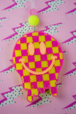 Luki Co Freshie Checkered Happy Face