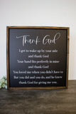 Thank God Sign (12x12)