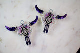 Luki Co Freshie Bull Skull Purple Rain