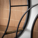 CIRCULAR WOOD WALL SHELF