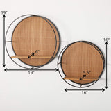 CIRCULAR WOOD WALL SHELF
