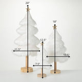 FAUX FUR TABLETOP TREE ( 3 Sizes)