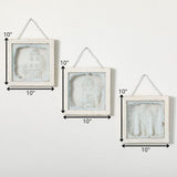 FRAMED TRIPTYCH WINTER VILLAGE (3 Separate Pieces)