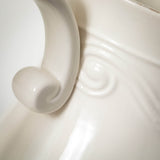 WHITE CERAMIC VINTAGE PITCHER