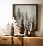 STYLISH WHITE WOOD TREE SET (each piece sold Separate)
