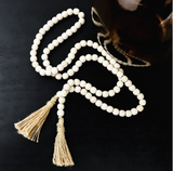 48″BEAD GARLAND W/JUTE ROPE (2 Styles)