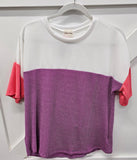** FINAL SALE ** Color Block Knit Shirt
