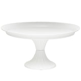 White Pedestal Metal Display