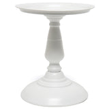 White Pedestal Metal Display