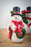 Snowman with Cardinals
