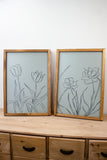 Spring Florals On Sage Background