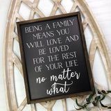 16x20 Being a Family