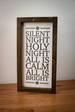 Silent Night Sign