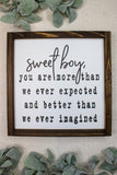Sweet Boy / Sweet Girl Sign