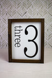 8x10 Family Number Sign
