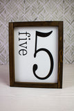 8x10 Family Number Sign
