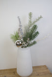 Mixed Pine with Silver Accents Stem